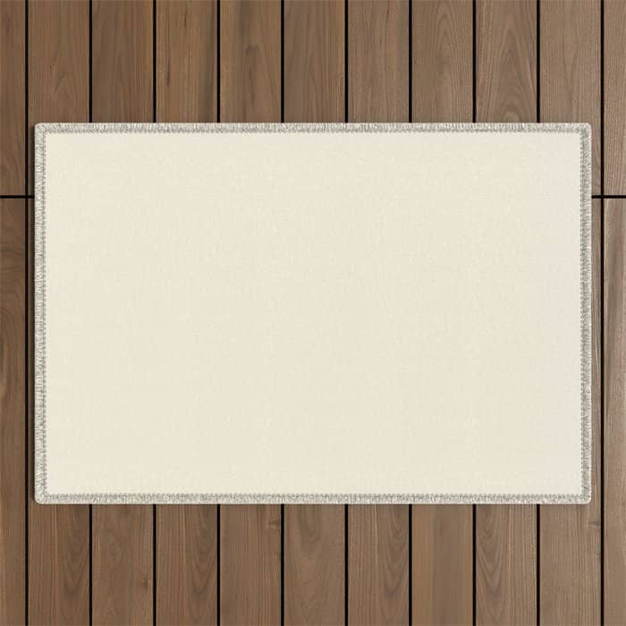 Cream - Solid Color Collection Outdoor Rug