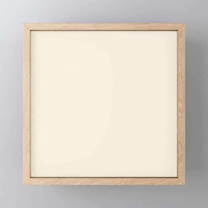 Cream - Solid Color Collection Mini Art Print