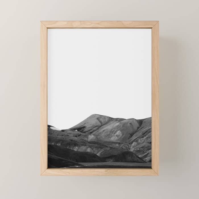 Mountain Range, Minimalist Art, Mountain Mini Art Print