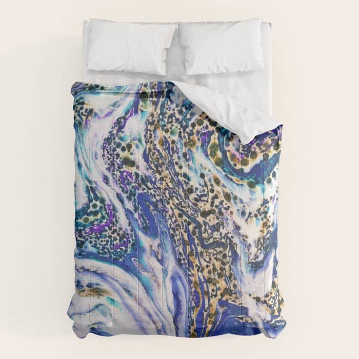 Blue Acid #Homestorie #Buyart #Decor Comforter