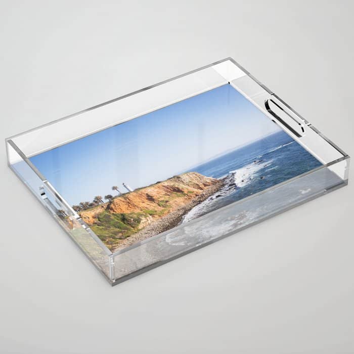 Point Vicente Lighthouse (Color Version) Acrylic Tray