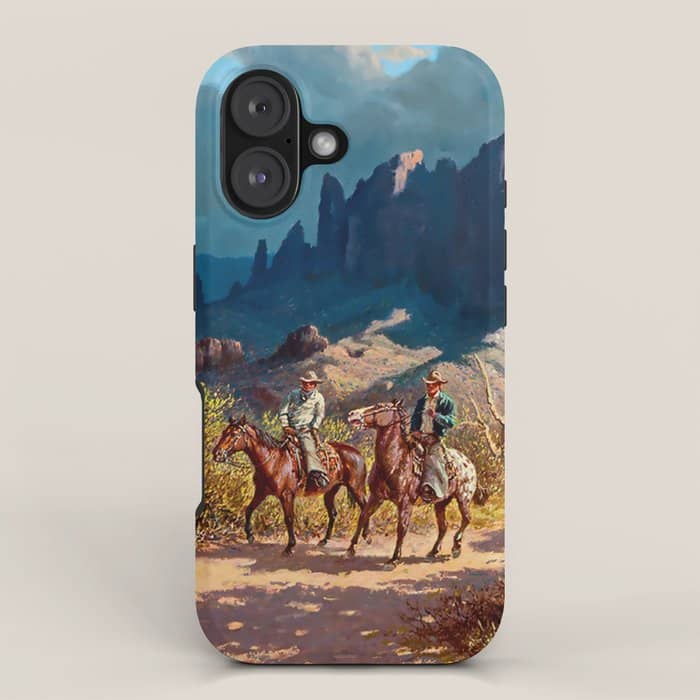 âSuperstition Trailâ By Western Painting Iphone Case