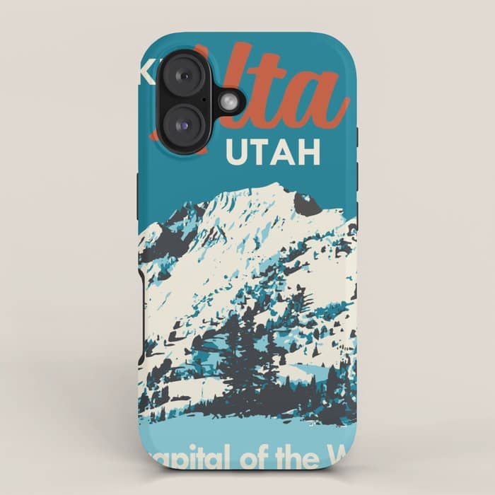 Ski Alta Utah Vintage Ski Poster Iphone Case
