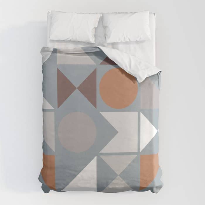 Mid Century Modern Geometric 17 Duvet Cover