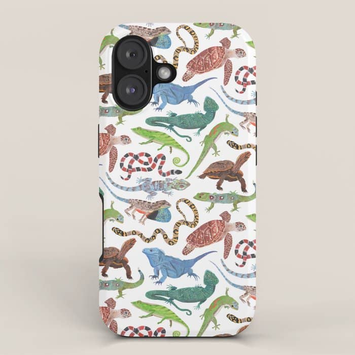 Endangered Reptiles Around The World Iphone Case
