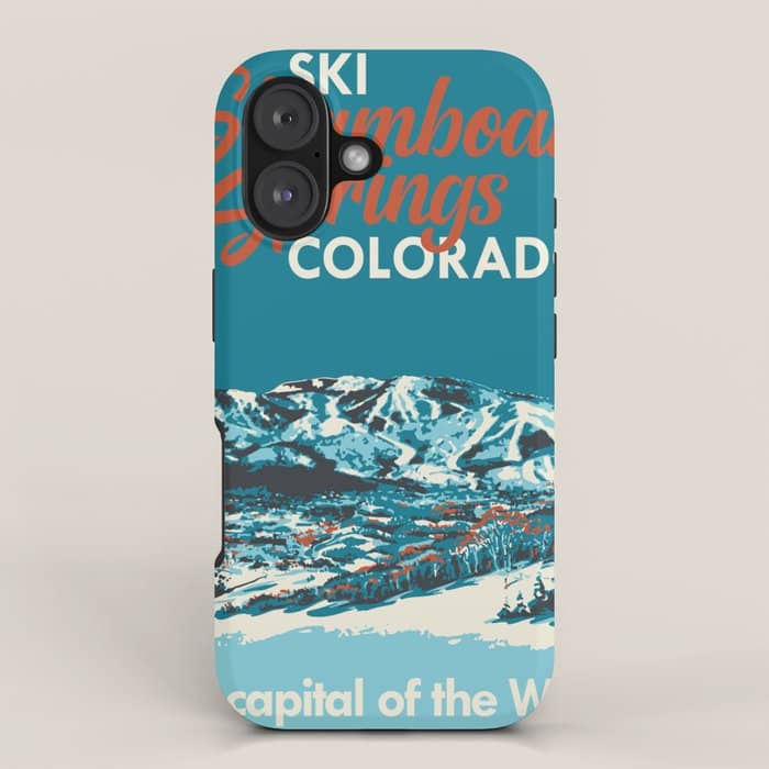Steamboat Springs Vintage Ski Poster Iphone Case