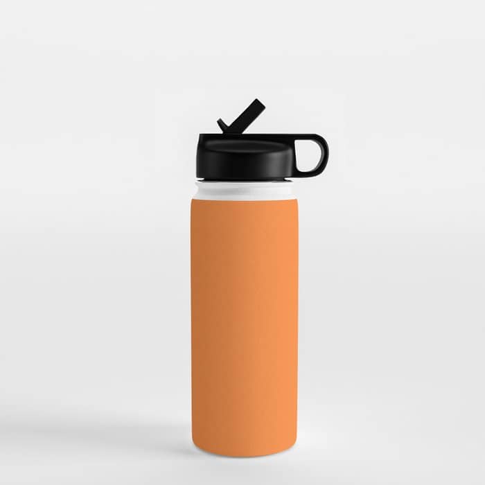 Tangerine - Solid Color Collection Water Bottle