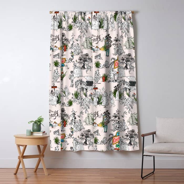 Toile De Jouy Between Eras 01 Window Curtain