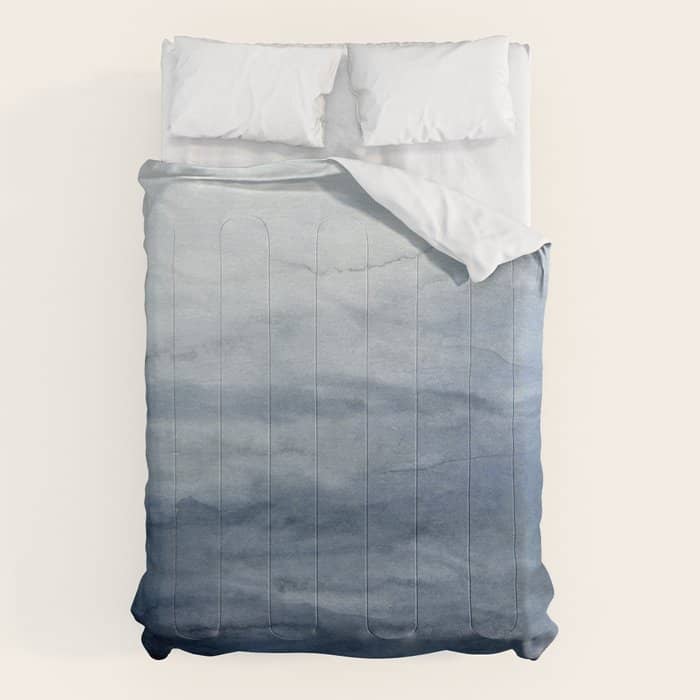 Indigo Abstract Painting | No.2 Comforter