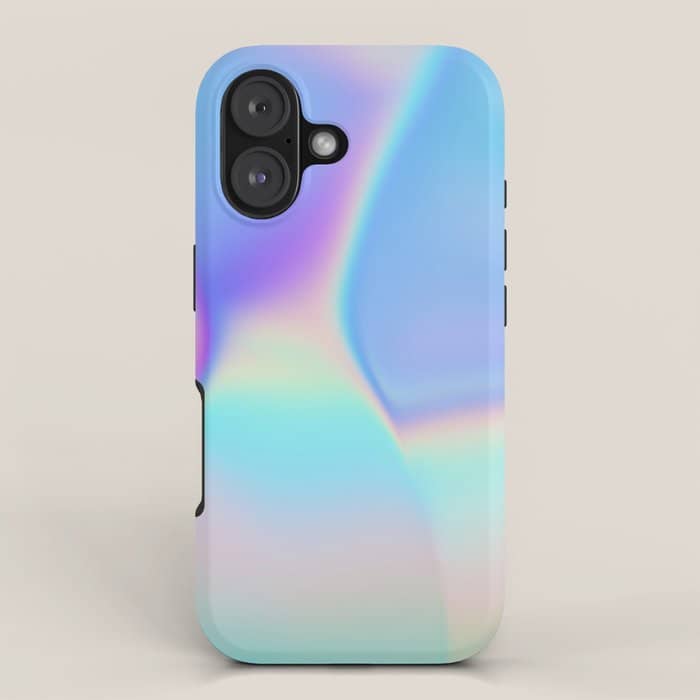 Opal Iridescent Abstract Paint Iphone Case