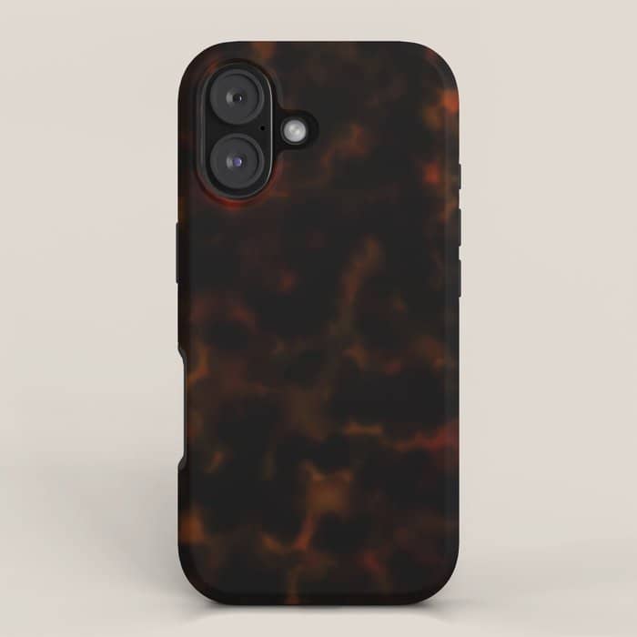 Dark Tortoiseshell Turtle Pattern Iphone Case