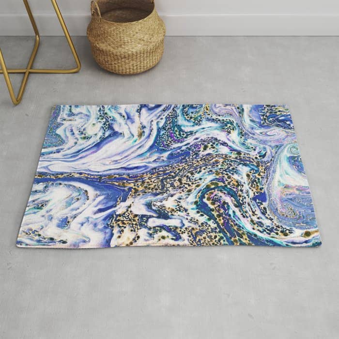 Blue Acid #Homestorie #Buyart #Decor Rug