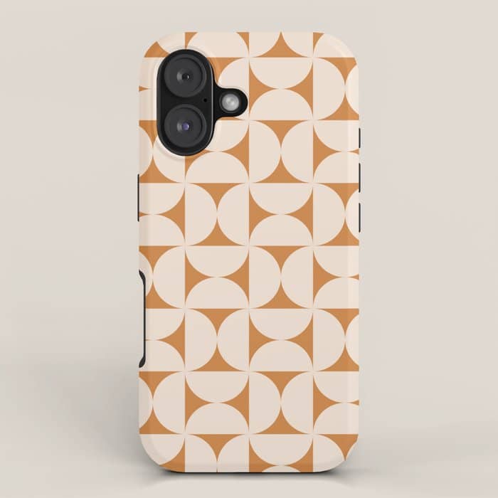 Bauhaus Mid Century Modern Geometric Pattern Ix Iphone Case