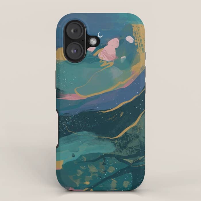 "You Are Worthy" Midnight Background Iphone Case