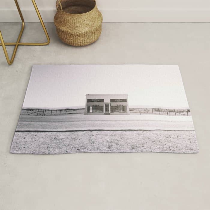 Marfa Icon - Black And White Version Rug