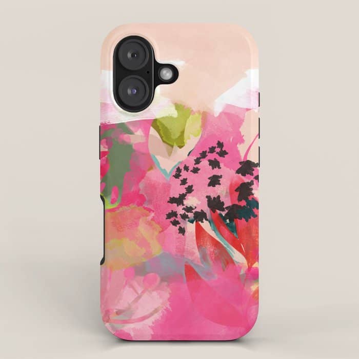 Pink Summer Garden Dream Abstract Iphone Case