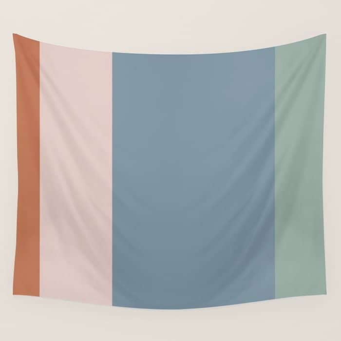 Contemporary Color Block Xi Wall Tapestry