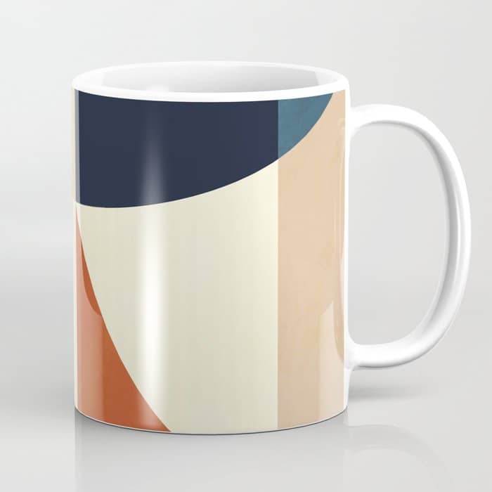 Mid Century Abstract Shapes Fall Winter 14 Coffee Mug