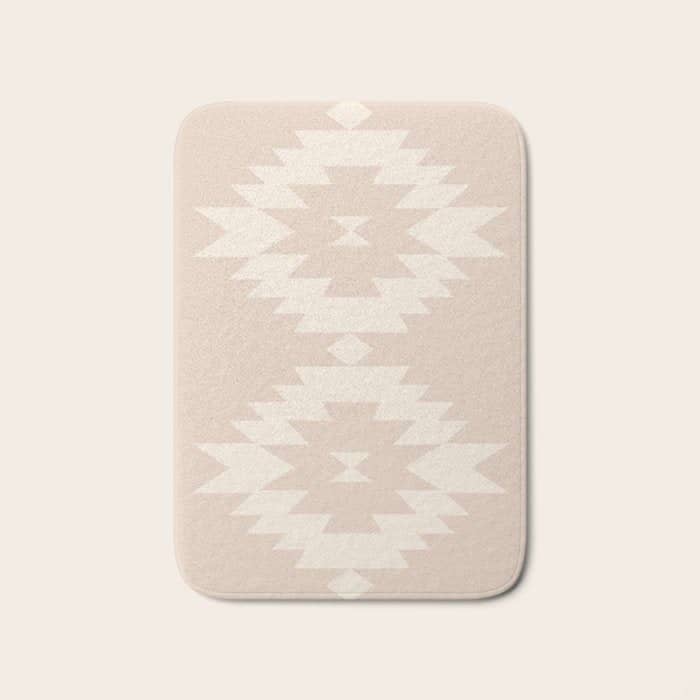 Southwestern Minimalism - Neutral Pink Bath Mat