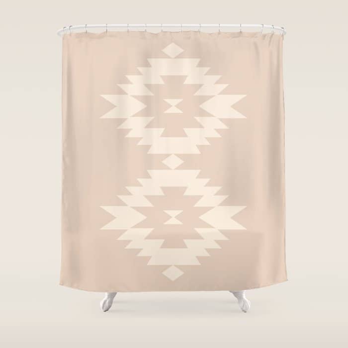 Southwestern Minimalism - Neutral Pink Shower Curtain