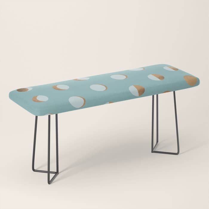 The Lunar Cycle â¢ Phases Of The Moon â Copper & Robin'S Egg Blue Palette Bench