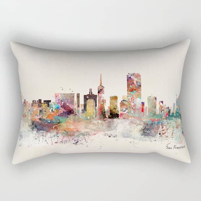 San Francisco Skyline Rectangular Pillow