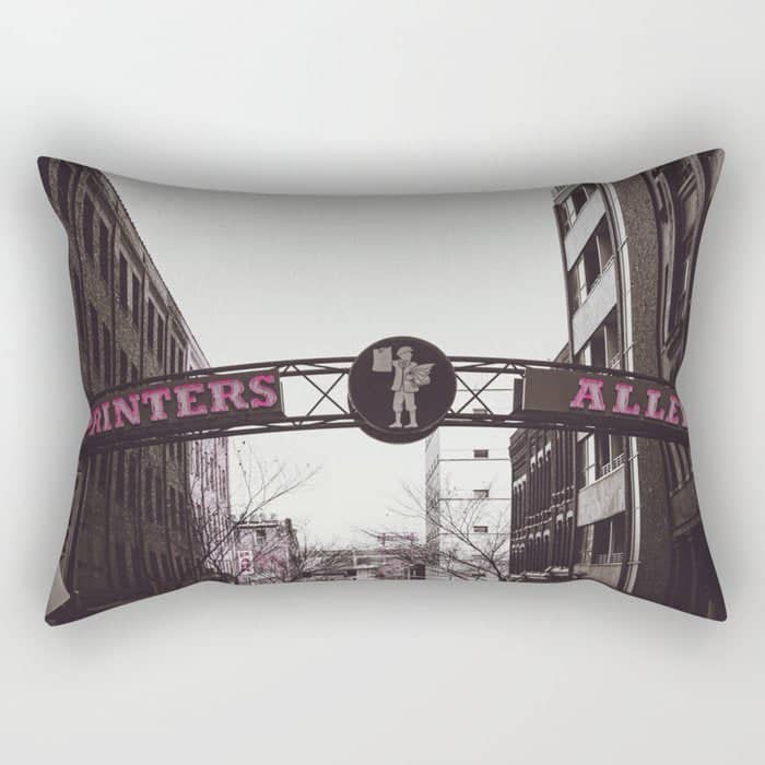 Printers Alley Nashville Tennessee Rectangular Pillow