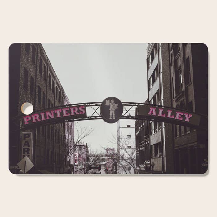 Printers Alley Nashville Tennessee Cutting Board