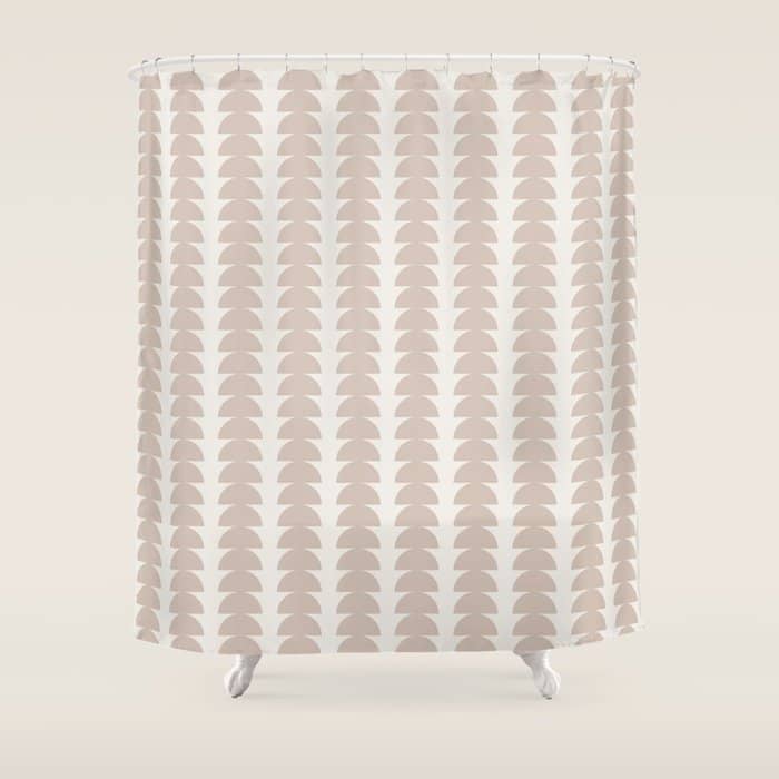Maude Pattern - Earthy Neutral Shower Curtain