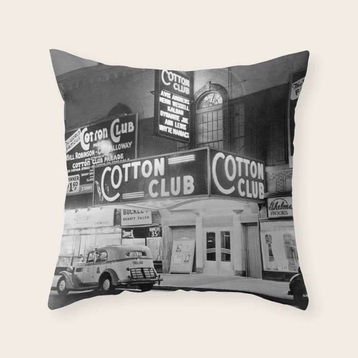 African American Harlem Renaissance Cotton Club Jazz Age Photograph Throw Pillow