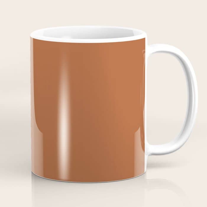Clay Solid Deep Rich Rust Terracotta Colour Coffee Mug