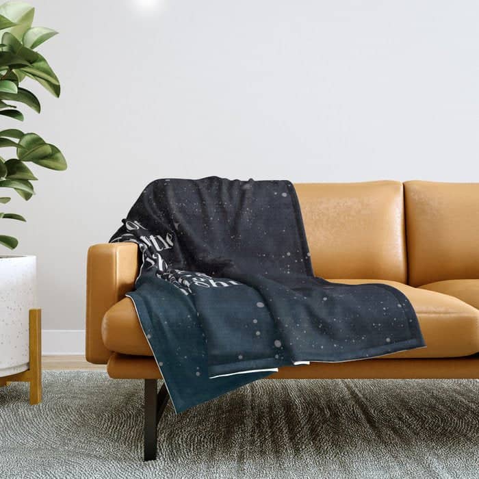 Do Not  Go Gentle  Into That  Good Night Rage, Rage Against The Dying Of The Light Throw Blanket