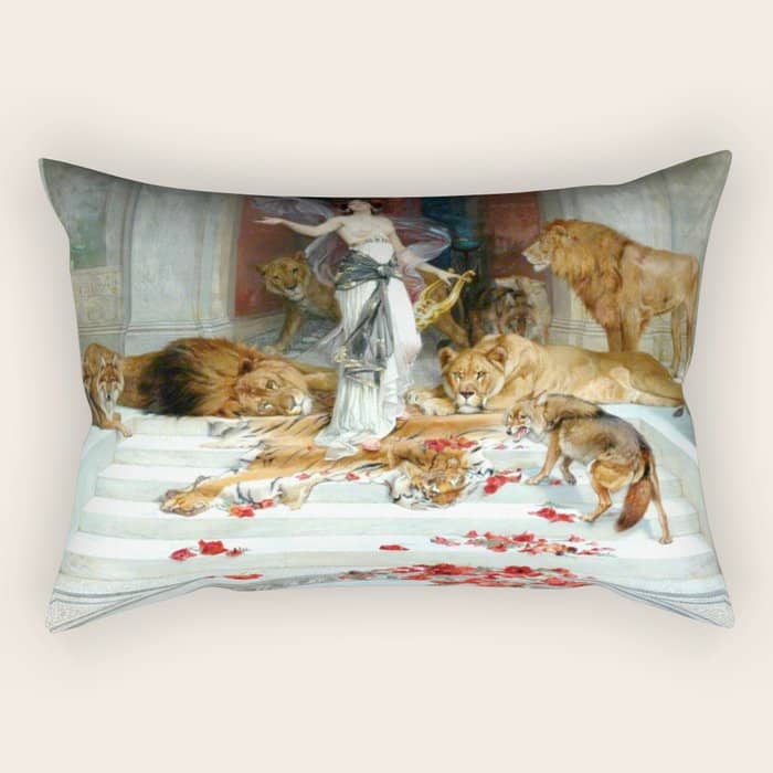 Wright Barker Circe Nyph Goddess Of Magic Witch Enchantress Turn Men Into Animals Rectangular Pillow