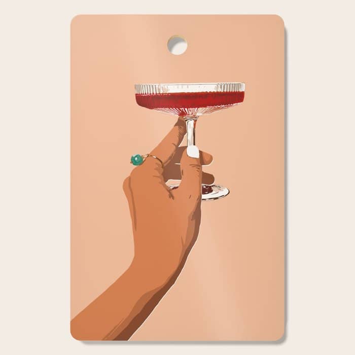Cheers To Love, Laughter & Happily Ever After #Painting #Illustration Cutting Board