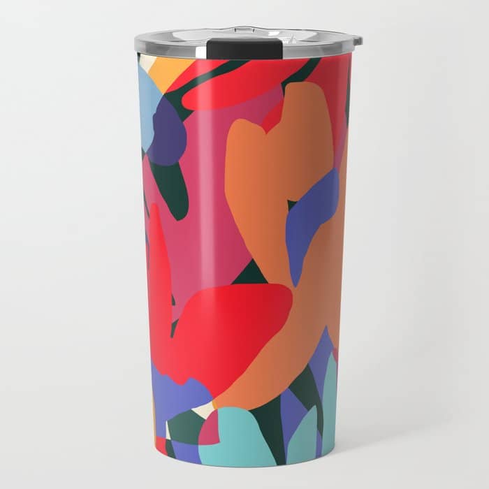 Where Flowers Blossom, So Does Hope. #Painting #Abstract Travel Mug