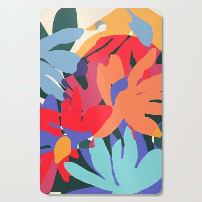 Where Flowers Blossom, So Does Hope. #Painting #Abstract Cutting Board