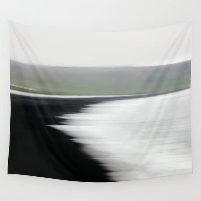 Ocean Waves In Iceland - Abstract Landscape Photography Wall Tapestry