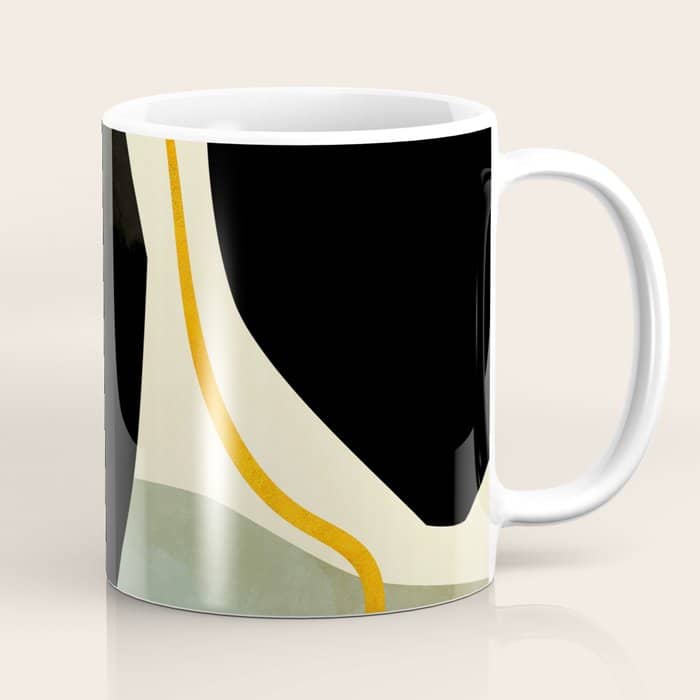 Shapes Organic Mid Century Modern Coffee Mug