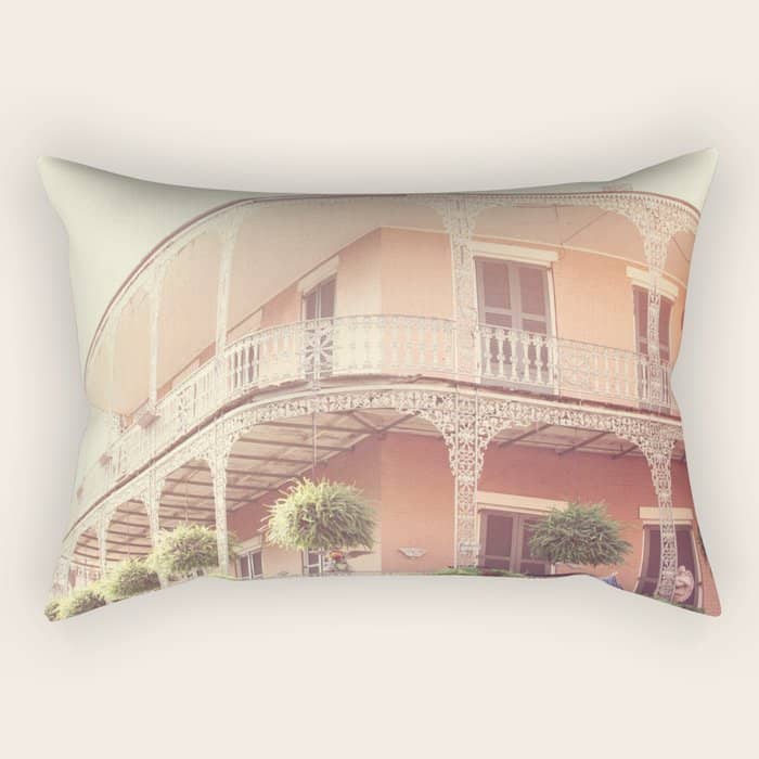 Vintage French Quarter Rectangular Pillow