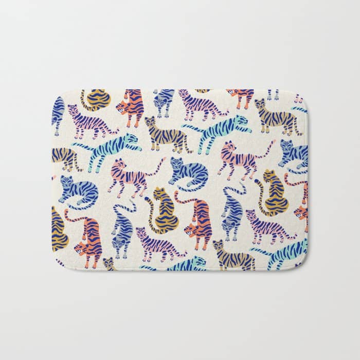 Tiger Collection - Indigo Palett Bath Mat