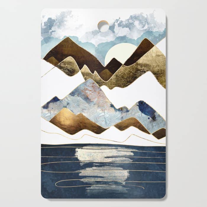Minimal Abstract Mountains Cutting Board