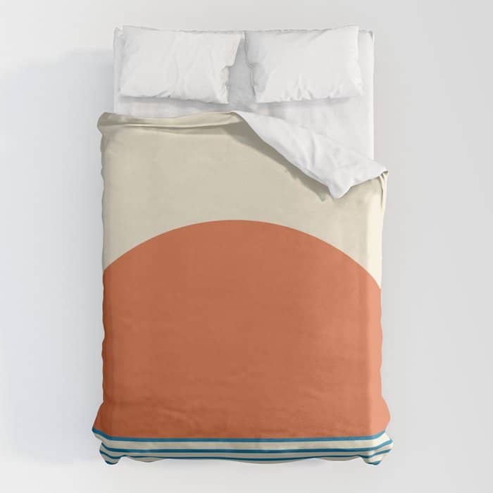 Sunrise Sunset Iv - Orange Blue Duvet Cover