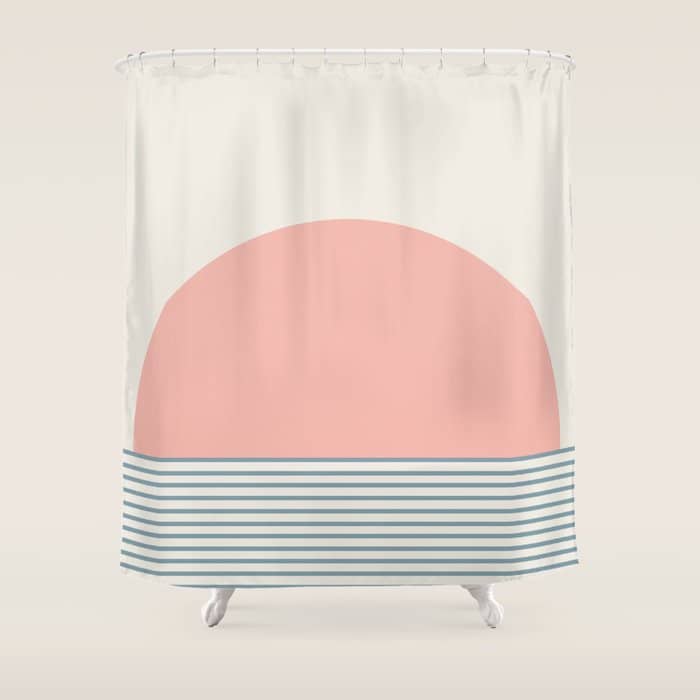 Sunrise Sunset V - Pink Blue Shower Curtain