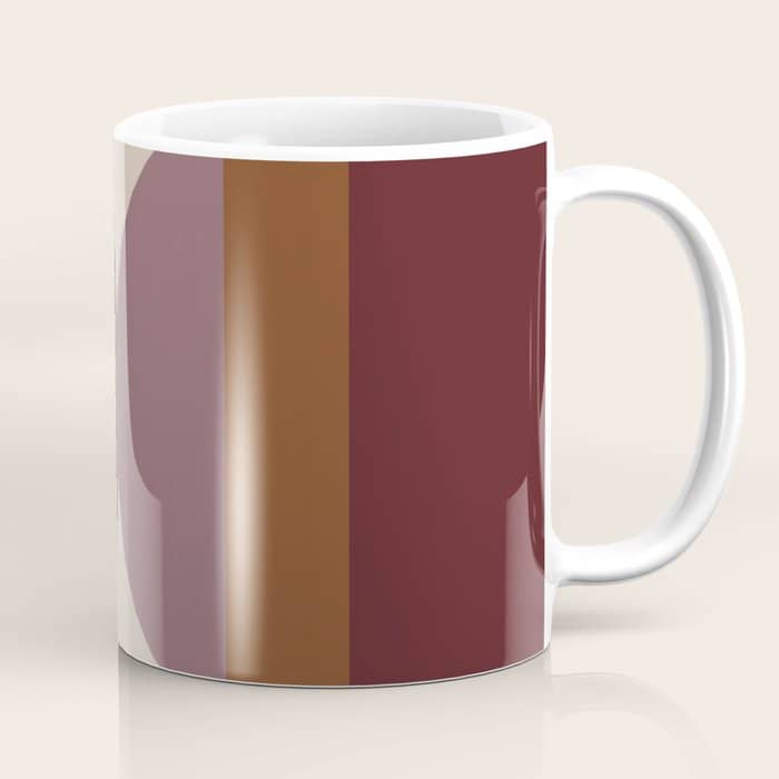 Retro Minimalism - Purple Autumn Coffee Mug
