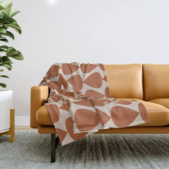 Plectrum Pattern In Clay And Putty  Throw Blanket