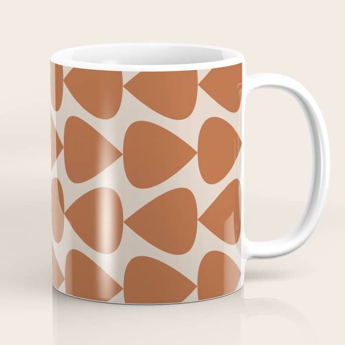 Plectrum Pattern In Clay And Putty  Coffee Mug