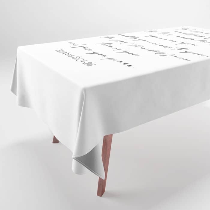 The Lord Bless You  - Numbers 6:24-26 Tablecloth