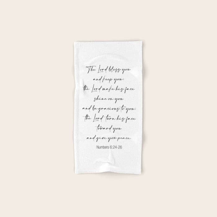 The Lord Bless You  - Numbers 6:24-26 Bath Towel