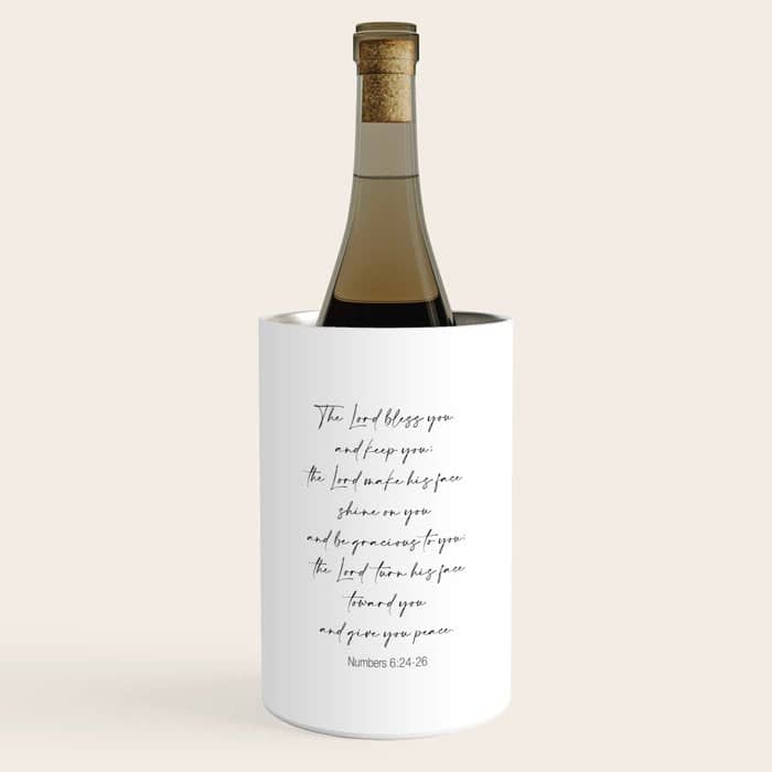 The Lord Bless You  - Numbers 6:24-26 Wine Chiller