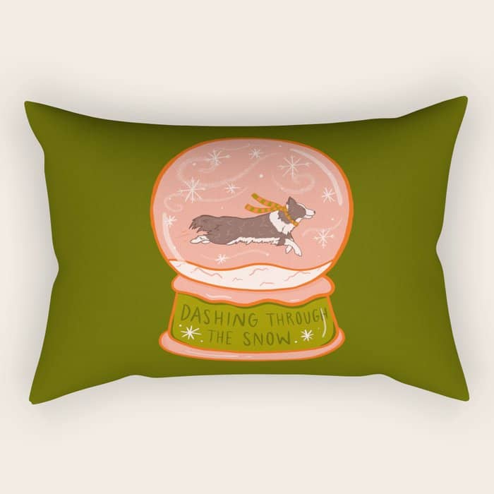 Dashing Through The Snow Rectangular Pillow